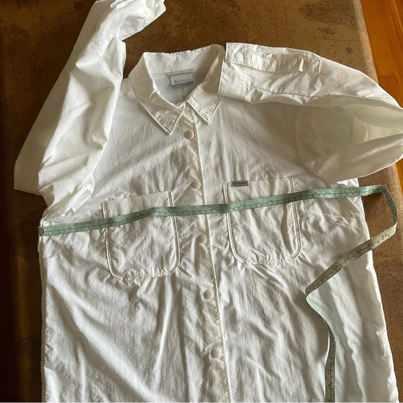 COLUMBIA long sleeve button down white size L - Picture 6 of 9